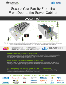 Secure Your Facility From the Front Door to the Server Cabinet