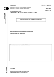 Defence in Depth of Electrical Systems and Grid Interaction