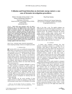 Collusion and Fraud Detection on Electronic Energy Meters