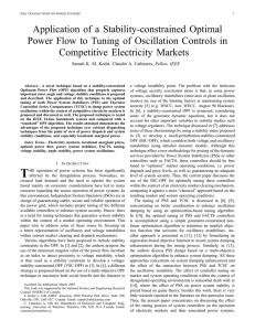 Application of a Stability-constrained Optimal Power Flow to Tuning