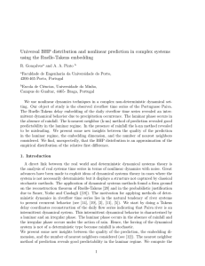 Universal BHP distribution and nonlinear prediction in
