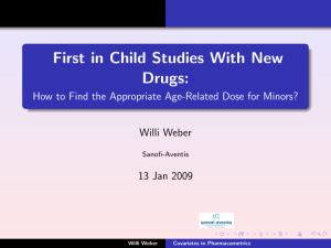 First in Child Studies With New Drugs