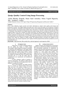 Qcuip: Quality Control Using Image Processing