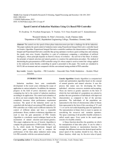 Speed Control of Induction Machines Using GA Based PID