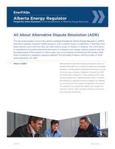 All About Alternative Dispute Resolution (ADR)