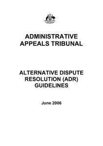 Alternative Dispute Resolution (ADR) Guidelines (PDF version)
