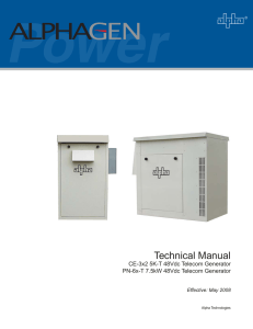 Technical Manual - Alpha Technologies