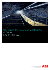 ABB drives for water and wastewater