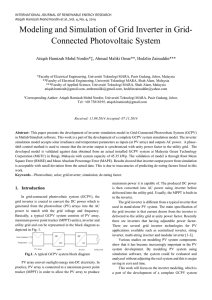 Modeling and Simulation of Grid Inverter in Grid