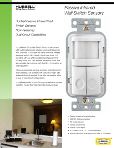 Passive Infrared Wall Switch Sensors