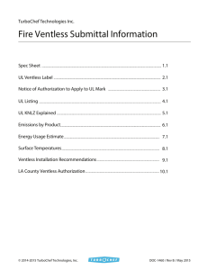 DOC-1460A - Fire Ventless Submittal Package