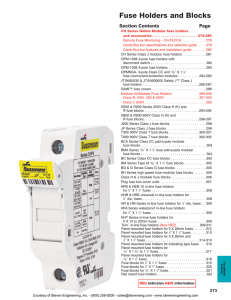 Fuse Holders and Blocks