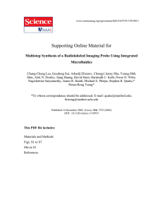 Multistep Synthesis of a Radiolabeled Imaging Probe Using