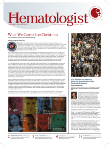 The Hematologist January-February 2016