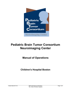 Manual Of Operations - Boston Children`s Hospital