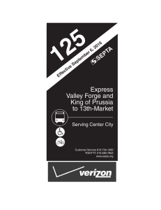 Express Valley Forge and King of Prussia to 13th-Market