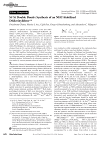 SiSi Double Bonds: Synthesis of an NHCStabilized Disilavinylidene