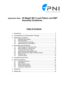 Application Note: 3D MagIC MLF Land Pattern and SMT Assembly