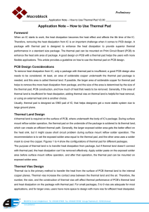 Macroblock Application Note – How to Use Thermal Pad