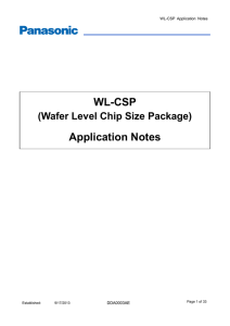 WL-CSP Application Notes