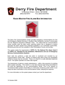 radio master fire alarm box information