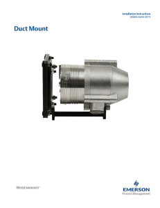 Duct Mount - Emerson Process Management