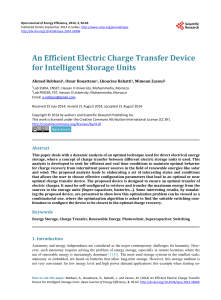 An Efficient Electric Charge Transfer Device for Intelligent Storage
