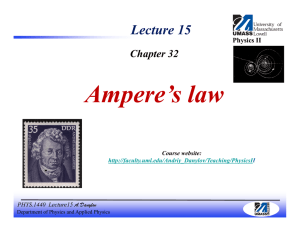 (Ch32) Ampere`s Law