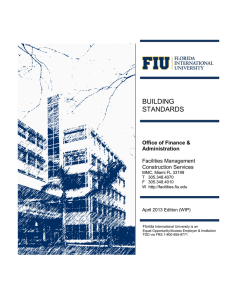 building standards - FIU Facilities Management