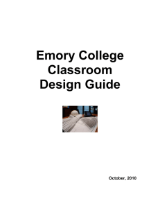 Emory College Classroom Design Guide