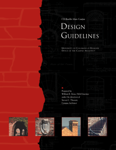 design guidelines - University of Colorado Boulder