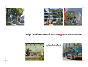 Design Guidelines Manual - Puget Sound Regional Council