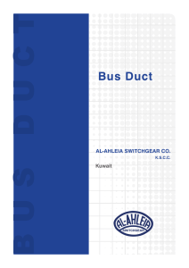 Bus Duct - Al-Ahleia Switchgear Co