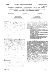 Solutions for Internal Arc protection acc. IEC 62271