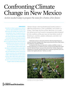 Confronting Climate Change in New Mexico