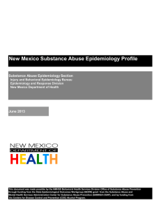 New Mexico Substance Abuse Epidemiology Profile