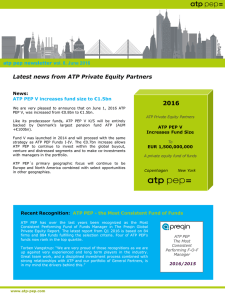 Latest news from ATP Private Equity Partners