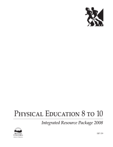 Physical Education 8 to 10 2008