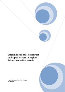 Open Educational Resources and Open Access in Higher Education