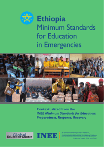 Ethiopia Minimum Standards for Education in Emergencies