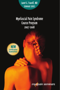Myofascial Pain Syndrome Course Program   NEW
