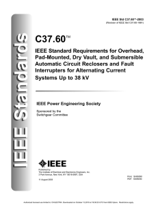 IEEE Std C37.60-2003, IEEE Standard for Overhead, Pad