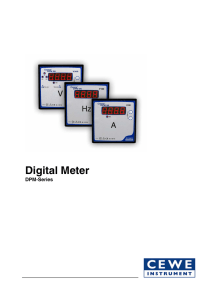 Digital Meter - CEWE Instrument