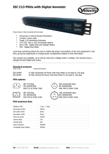 IEC C13 PDUs with Digital Ammeter