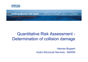 Quantitative Risk Assessment - D t i ti f lli i d Determination of