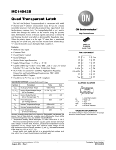 MC14042B - Quad Transparent Latch