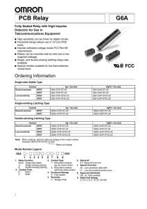 G6A PCB Relay