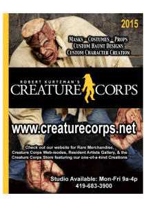 I 2015 - Robert Kurtzman`s Creature Corps