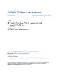 Avoiding Patent, Trademark and Copyright Problems