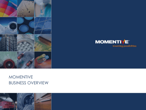 MOMENTIVE BUSINESS OVERVIEW